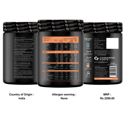 Carbamide Forte Eaa Supplement For Men & Women With Hydration Blend & Vitamins | Eaa intra workout Supplement With Bcaa 5000Mg - Peach Iced Tea Flavour - 50 Servings - Powder 300G