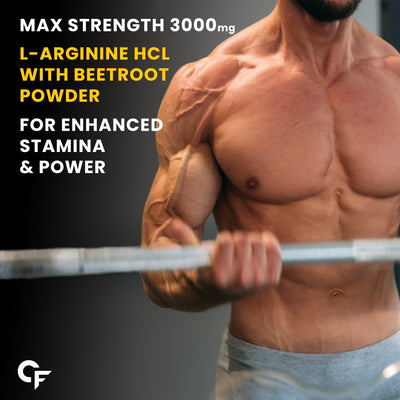 Carbamide Forte L Arginine Powder with Beetroot 3000mg - Alphanso mango Flavour - 90g