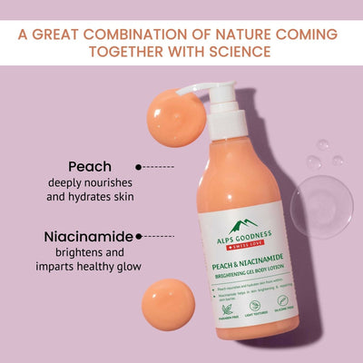 Alps Goodness Peach & Niacinamide Brightening Gel Body Lotion