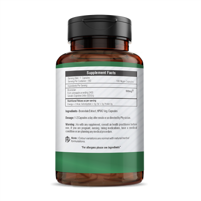 H&C Herbal Bromelain Veg Capsules