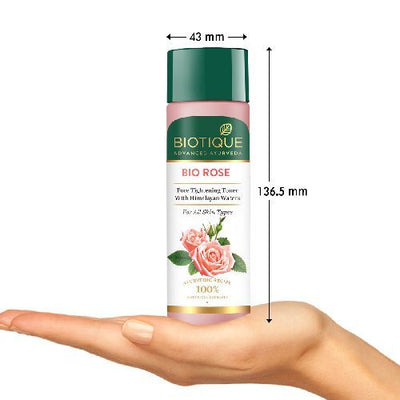 Biotique Rose Pore Tightening Toner With Himalayan Waters - 120 ml