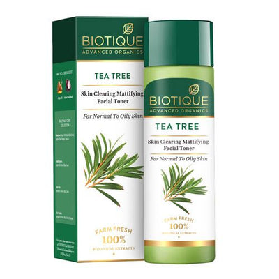 Biotique Bio Advanced Organics-Tea Tree Skin Clearing Mattifying Facial Toner - 120 ml