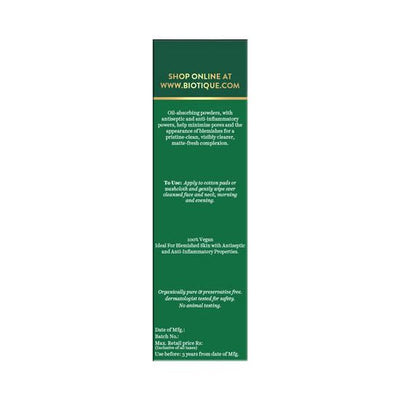 Biotique Bio Advanced Organics-Tea Tree Skin Clearing Mattifying Facial Toner - 120 ml