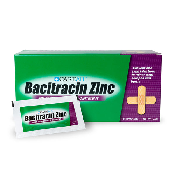Bacitracin with Zinc Ointment 0.9 gram Packets 144/Box