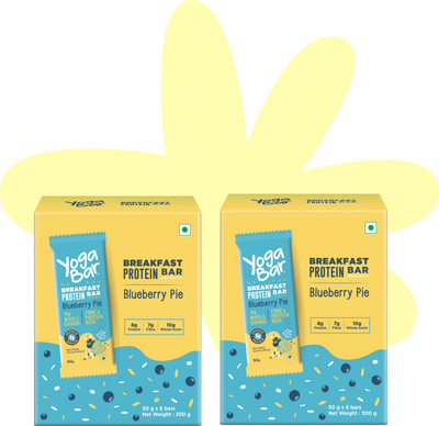 Blueberry Pie Breakfast Bar (Pack of 6) x 2 Boxes