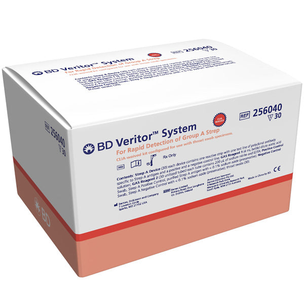 BD Veritor System for Rapid Strep A Testing Kit, 30 Test Box