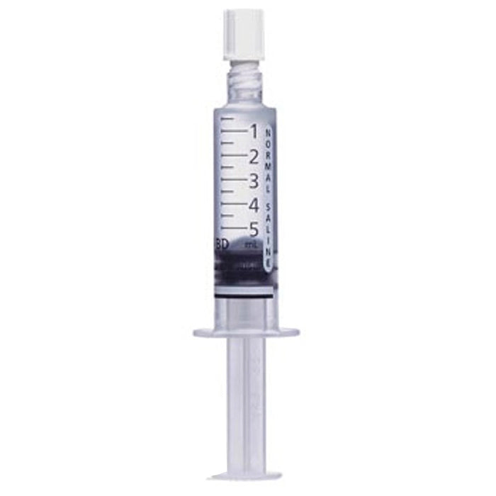 BD 5 mL PosiFlush Flush Syringe Sodium Chloride 0.9%, 30/box