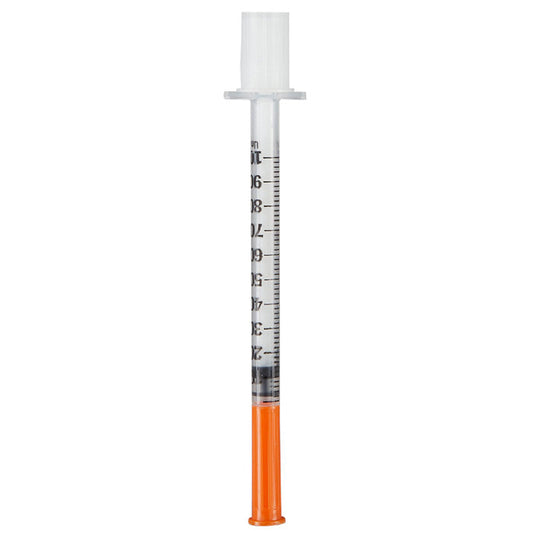 30 gauge x 1/2" Insulin Syringes 1 mL with Ultra-Fine Needle 1 mL, 100 Count