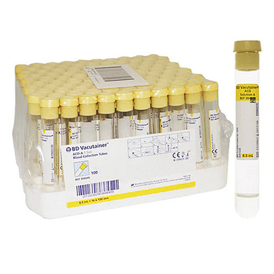 BD 364606 Vacutainer Specialty 8.5 mL Blood Collection Tubes 16mm x 100mm, 100/box
