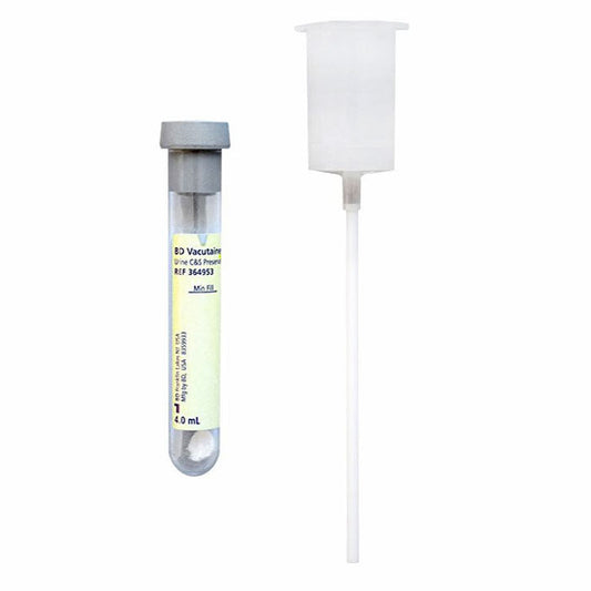 BD Vacutainer Urine Collection Transfer Straw Kit 13x75mm, 4 mL, 50/case