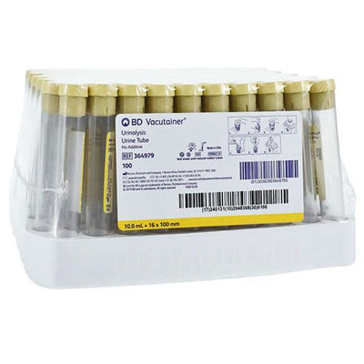 BD 364979 Vacutainer Plus Urinalysis Tubes 16 x 100mm, 10.0 mL, 1000/Case