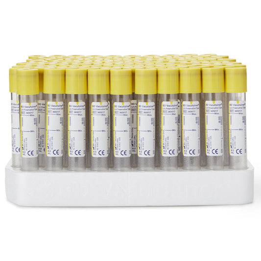 BD 365017 Vacutainer Plus Urinalysis Tubes 16 x 100mm, 8.0 mL, 100/box