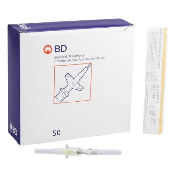 BD Insyte Autoguard Peripheral IV Catheter with Button Retracting Safety Needle