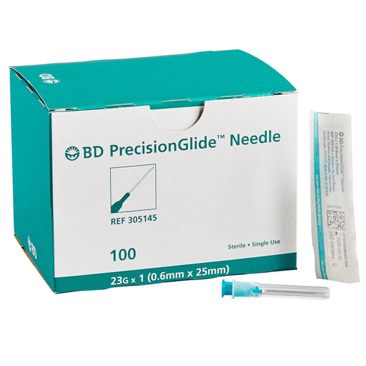 BD Hypodermic Needles PrecisionGlide, Non-Safety, 100/Box