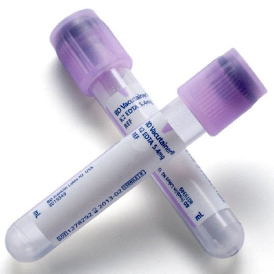 EDTA Blood Collection Tubes 3 mL BD 367856 Vacutainer with Hemogard Closure 13mm x 75mm, 100/box