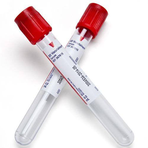 BD Vacutainer Plus Serum Tubes 6 ml with Red Hemogard Closure & Clot Activator 100/Box