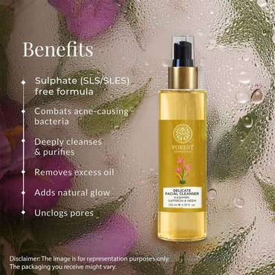 Delicate Facial Cleanser / Face wash Kashmiri Saffron & Neem - 130ml