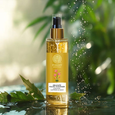 Delicate Facial Cleanser / Face wash Kashmiri Saffron & Neem - 130ml