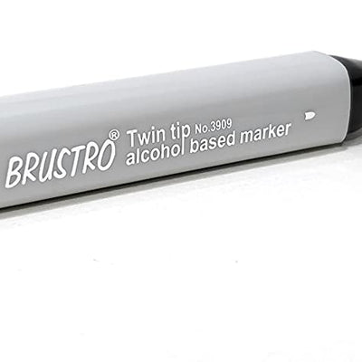 Brustro Twin Tip Alcohol Based Marker Blue Grey 1