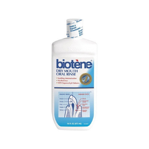 Biotene Dry Mouth Moisturizing Oral Rinse Mouthwash Fresh Mint 16 oz