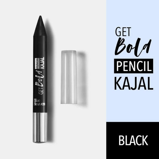 Blue Heaven Get Bold Pencil Kajal With Camphor & Castor Oil - Black - 3.2 gms
