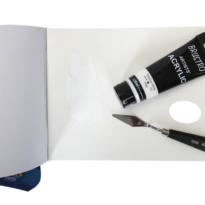 BRUSTRO Artists Acrylic 120ml Titanium White (Pack of 2)