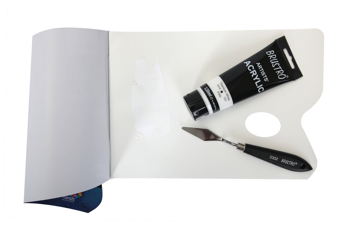 BRUSTRO Artists Acrylic 120ml Titanium White (Pack of 2)