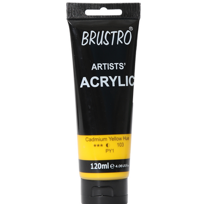 Brustro Artists' Acrylic 120ml Cad Yellow Hue