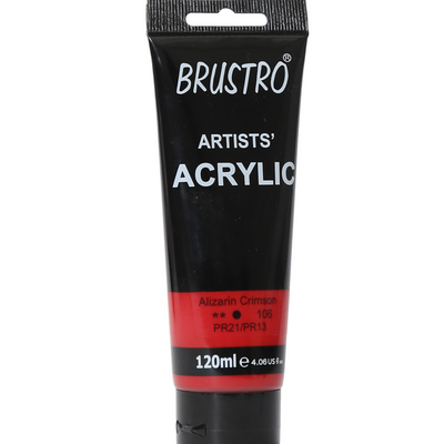 Brustro Artists' Acrylic 120ml Alizarin Crimson