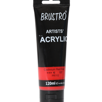 Brustro Artists' Acrylic 120ml Cad Red Hue