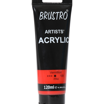 Brustro Artists' Acrylic 120ml Vermillion