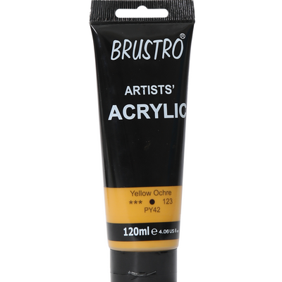 Brustro Artists' Acrylic 120ml Yellow Ochre