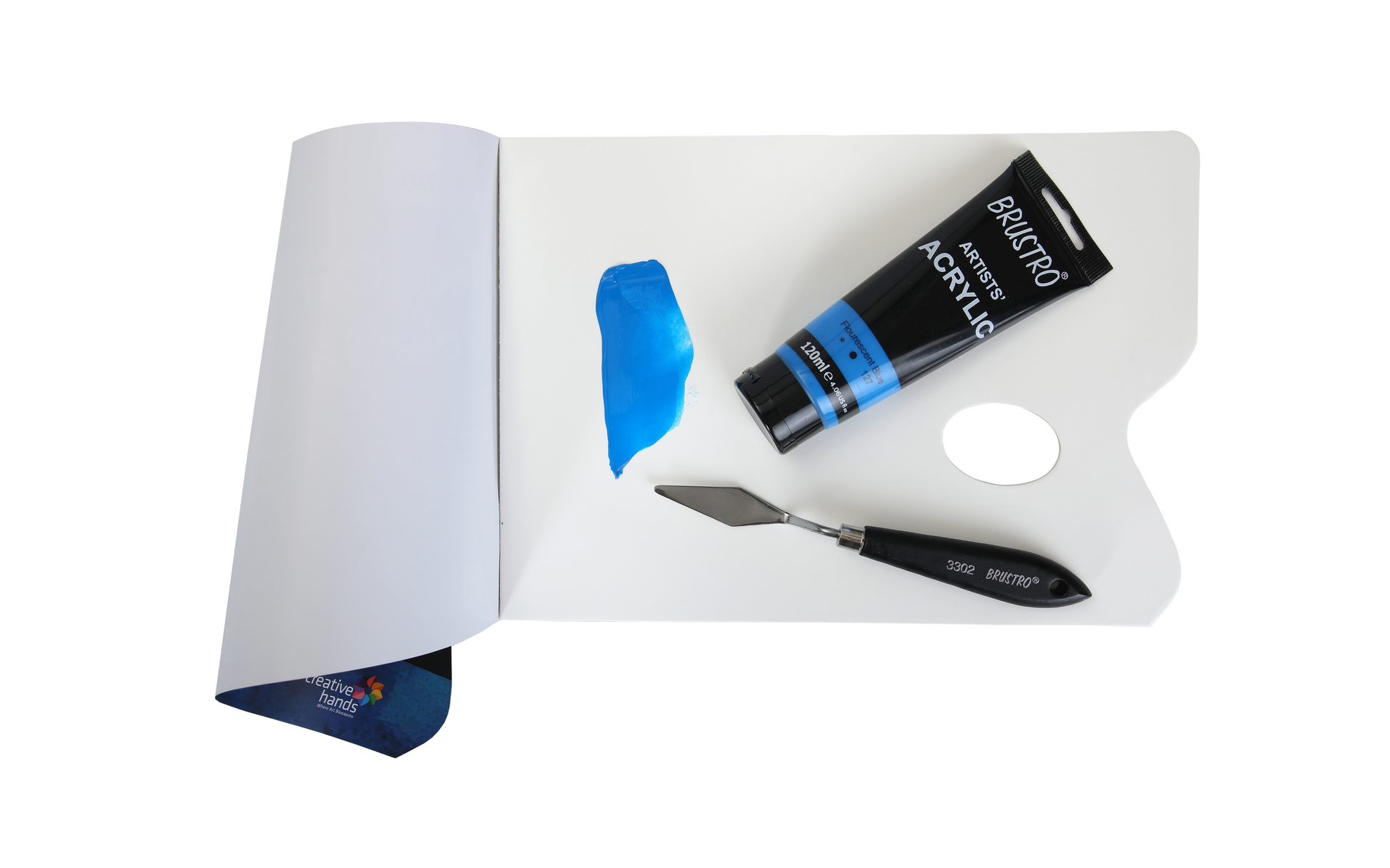 Brustro Artists' Acrylic 120ml Flourescent Blue
