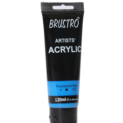 Brustro Artists' Acrylic 120ml Flourescent Blue