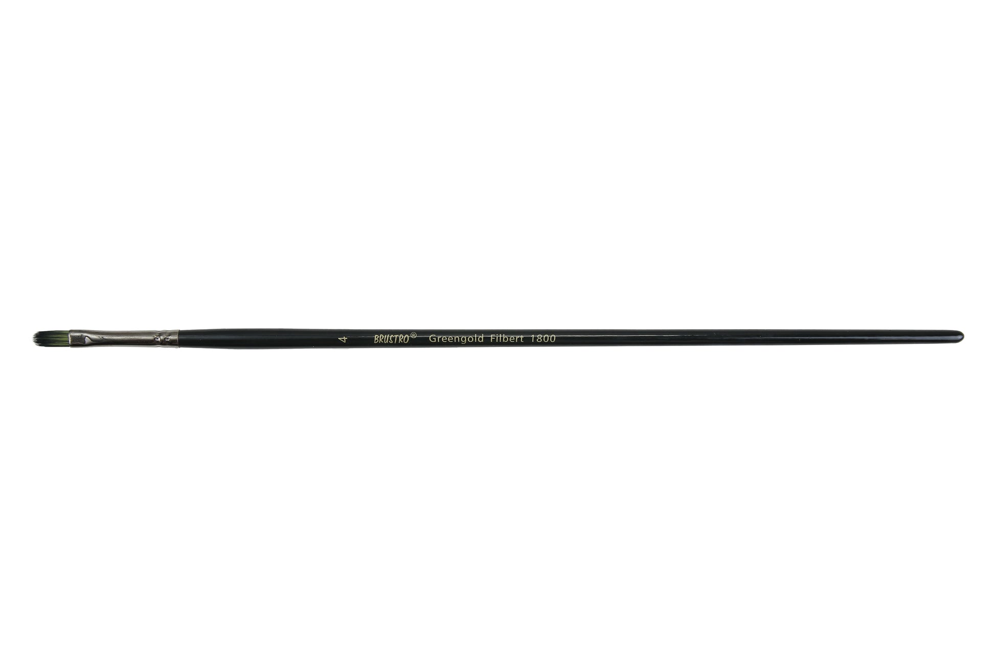 Brustro Artists Greengold Acrylic Brush Filbert Series 1800 - Size - 4