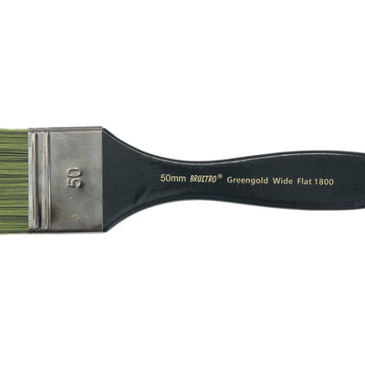 Brustro Artists Greengold Acrylic Brush Wide Flat Series 1800 - Size - 50mm