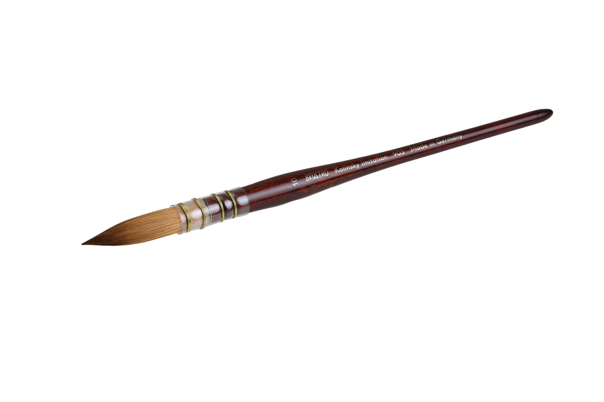 Brustro Kolinsky Imitation Watercolour Quill Mop Brush Size 10