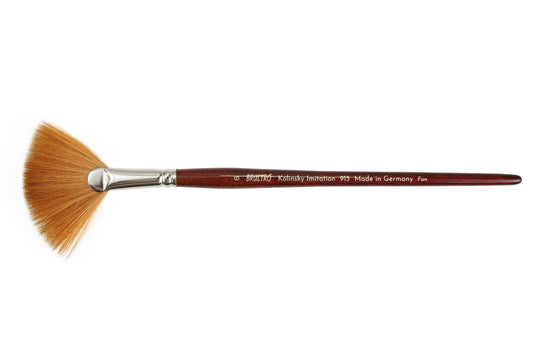 Brustro Kolinsky Imitation Watercolour Fan Brush Size 6