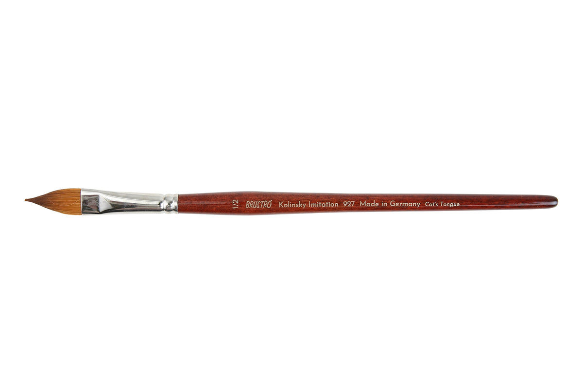 Brustro Kolinsky Imitation Watercolour Cat's Tongue Brush Size 1/2" Inch