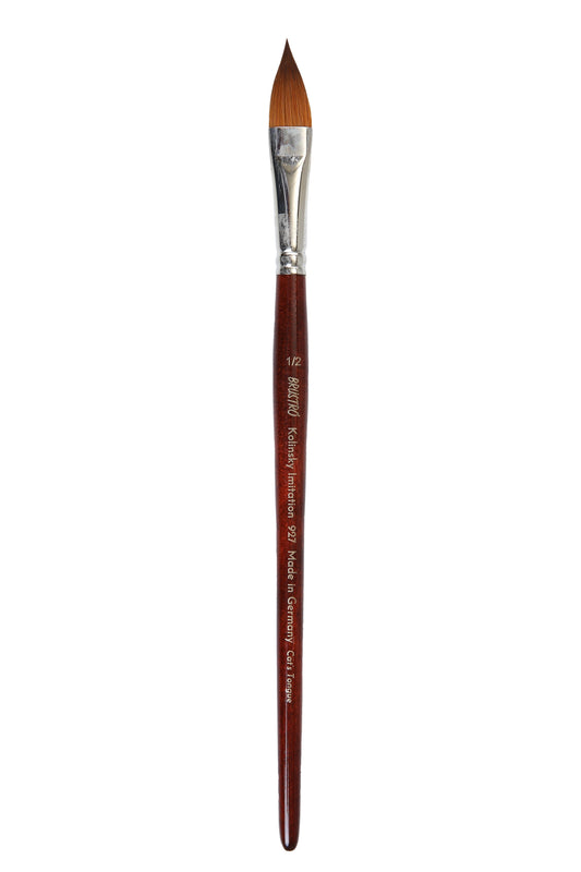 Brustro Kolinsky Imitation Watercolour Cat's Tongue Brush Size 1/2" Inch