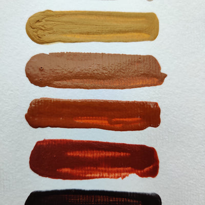Brustro Professional Artists’ Fluid Acrylic 20 ml Down to Earth Pack of 6 (Burnt Sienna, Burnt Umber, Yellow Oxide, Raw Sienna, Unbleached Titanium, Golden Raw Sienna)