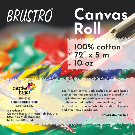 Brustro Cotton Canvas Rolls 786 72" X 5 mtr