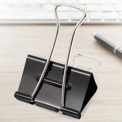 BRUSTRO Assorted Clip Box | Includes 120 Paper Clips-28mm & 56 Binder Clips (25mm- 6 pcs| 19mm- 15 pcs| 15mm- 35pcs) | Home, Office, Stationery use, Ideal for Students and Adults, Reusable, Flexible