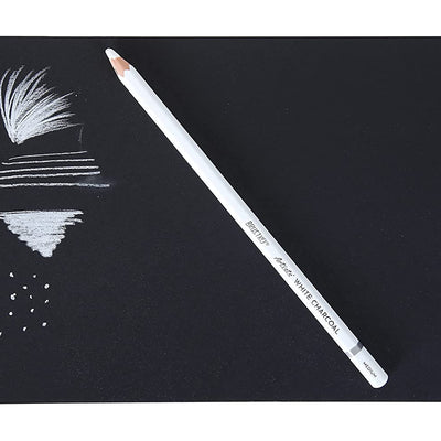 BRUSTRO Artists Coloured Pencils | Black & White | Set of 6 ( 3 Whites and 3 Blacks ) | Ideal for Students and Adults, Color, Sketching, Shading, Drawing, Blending, Mandala Art, School, Office Use