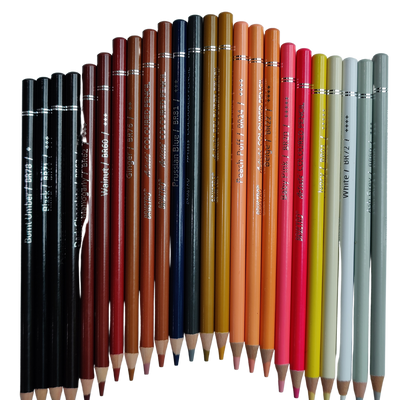 BRUSTRO Artist's Colour Pencil Skin Tone| Set of 24 (in an Elegant tin Box) | Ideal for Coloring, Vibrant shades, human face, Break & Fade resistant, DIY Art,Highly Pigmented, Mandala, Portrait