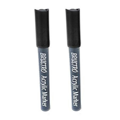 Brustro Acrylic Paint Marker Black Set of 2.