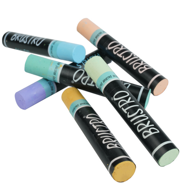 BRUSTRO Artist Oil pastel set of 24 (Pastel Tones)