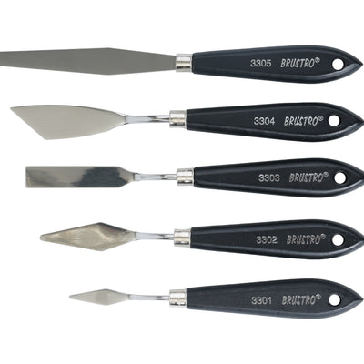 BRUSTRO Artists ’ Palette Knives (Set of 5)
