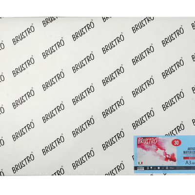 Brustro Artists' WC 100% Cotton Rough 300gsm Jumbo - A3 (30 Sheets)