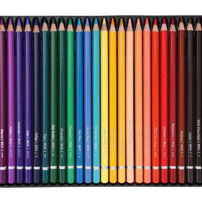 BRUSTRO Artists Watercolour Pencil Set of 72 in Elegant tin Box